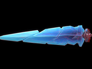 Spada di cristallo Modello 3D