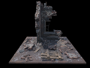 Damaged House 3D 모델