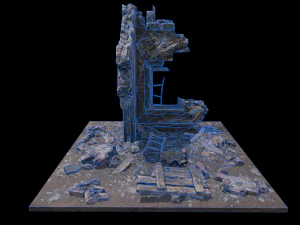 Damaged House 3D Model
