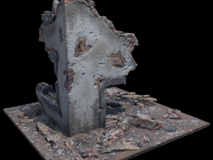 Damaged House 3D 모델