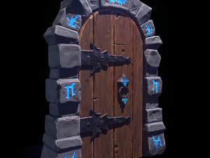 Dungeon Door 3Dモデル