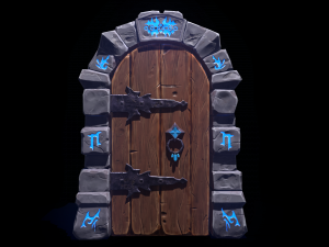 Dungeon Door 3D Model