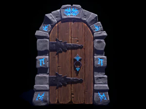 Dungeon Door 3D Model
