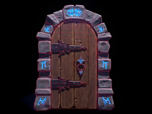 Dungeon Door 3D Model