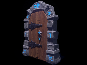 Dungeon Door 3D Model