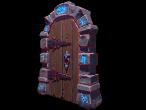 Dungeon Door 3D Model