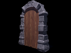 Dungeon Door 3D Model