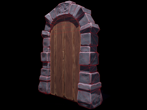 Dungeon Door 3D Model
