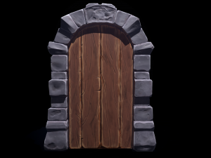 Dungeon Door 3D Model
