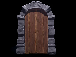 Dungeon Door 3D Model
