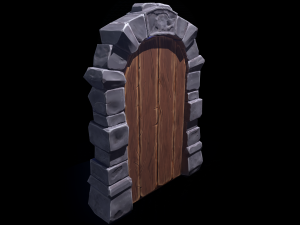Dungeon Door 3D Model