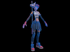 GrilGravesTone 3D Model