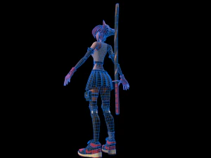 GrilGravesTone 3D Model