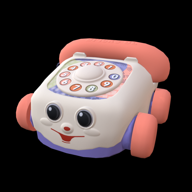 Phone Toy Model 3D .c4d .max .obj .3ds .fbx .stl .blend 