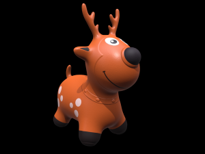 Jumping Deer Model 3D
