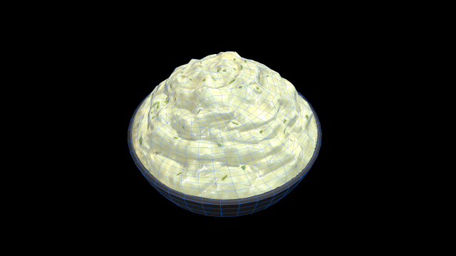 Mashed Potato 3D 模型 .c4d .max .obj .3ds .fbx .stl .blend 