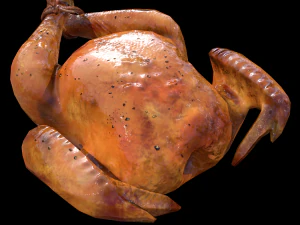 Смажена курка 3D Модель