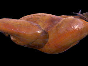 Roasted Chicken Modello 3D
