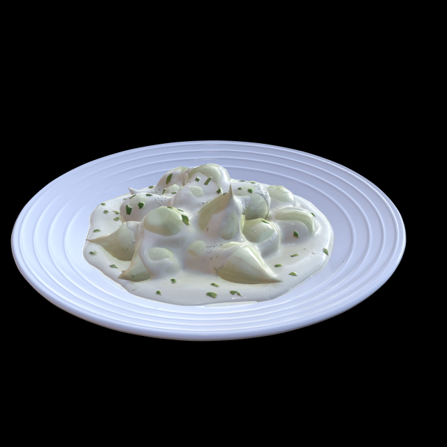 Creamed Onions 3D 모델 .c4d .max .obj .3ds .fbx .stl .blend 
