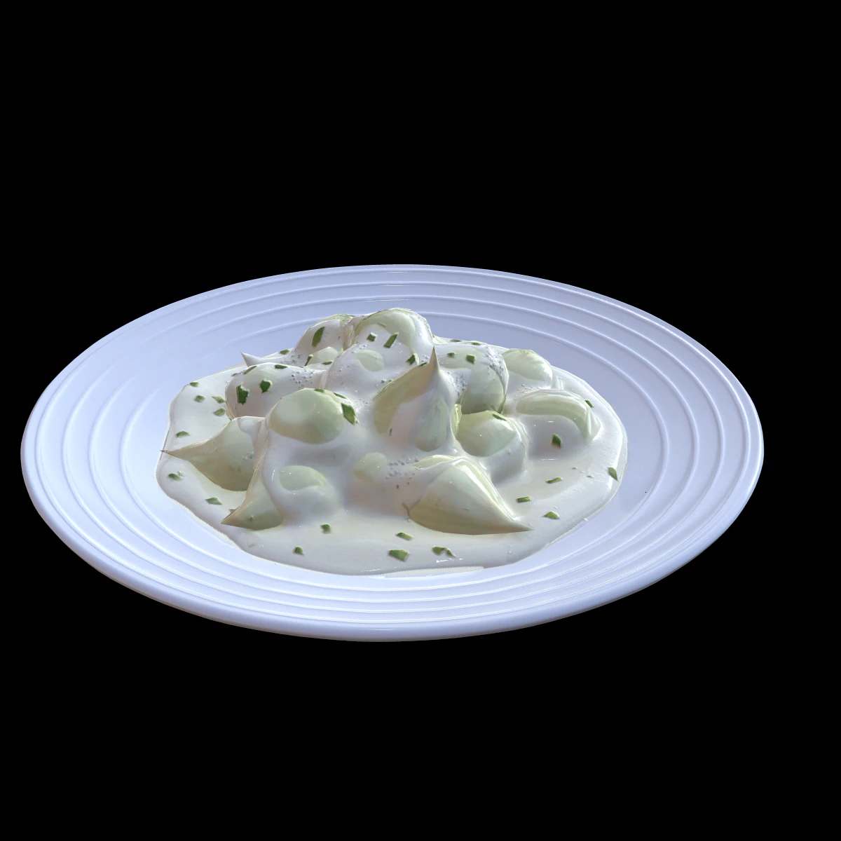 Creamed Onions 3D Model .c4d .max .obj .3ds .fbx .stl .blend