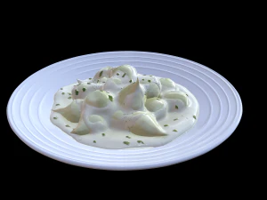 Вершкова цибуля 3D Модель