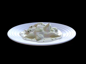 Creamed Onions 3D Model