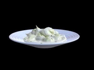 Creamed Onions 3D Model