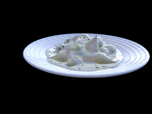 Creamed Onions 3D Model