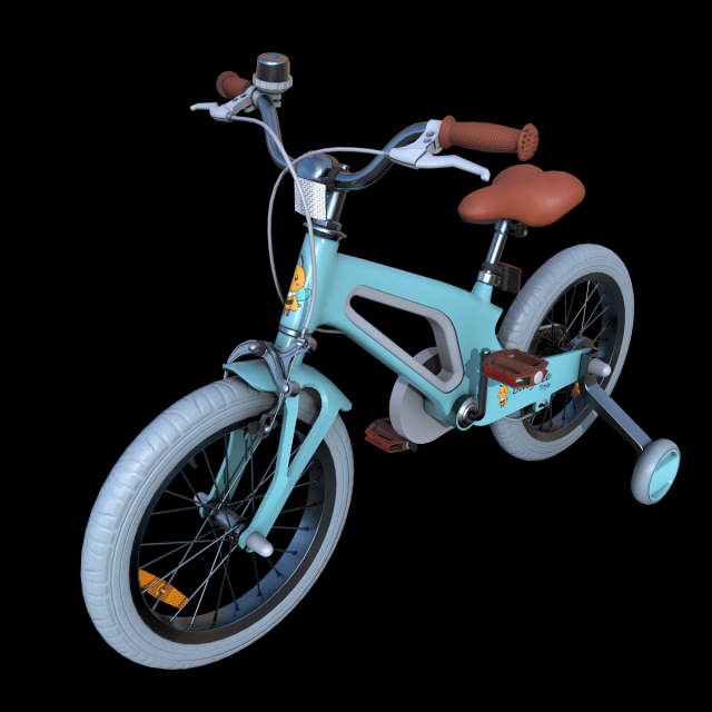 Kid Bike 3D 모델 .c4d .max .obj .3ds .fbx .stl .blend 