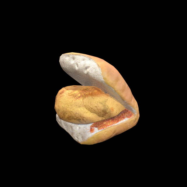 VadaPav 3D Модель .c4d .max .obj .3ds .fbx .stl .blend 