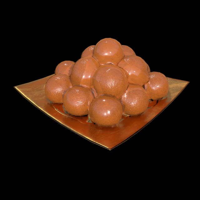 Galub Jamun 3D 모델 .c4d .max .obj .3ds .fbx .stl .blend 