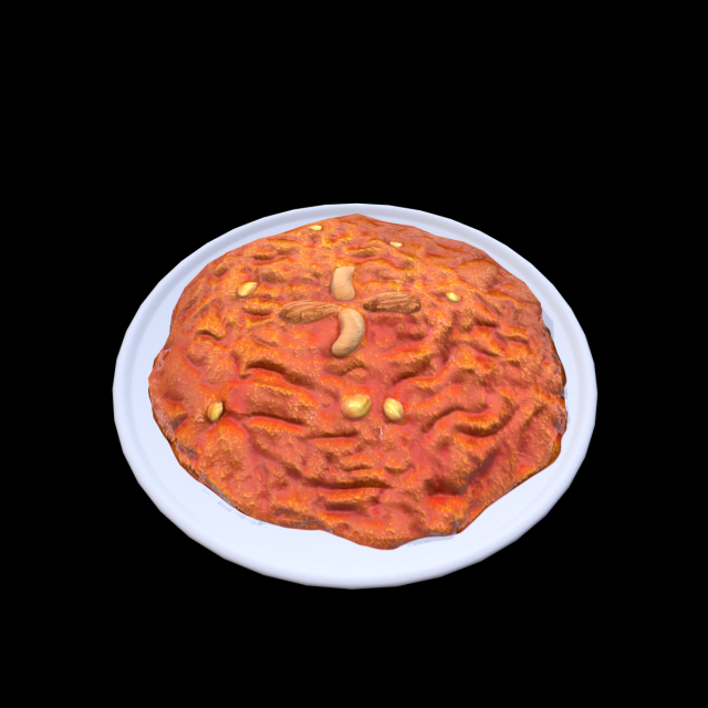 CarrotHalwa 3D 模型 .c4d .max .obj .3ds .fbx .stl .blend 