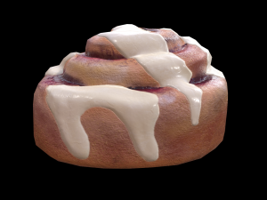 Bun BlueBerry 3D Модель