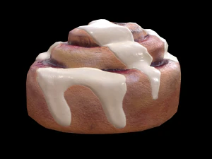Bun BlueBerry 3D Model