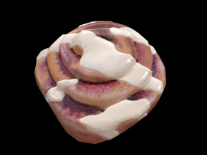 Bun BlueBerry 3D Model