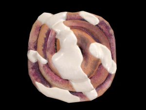 Bun BlueBerry 3D Model