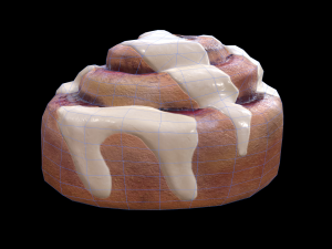 Bun BlueBerry 3D Модель