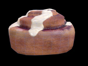 Bun BlueBerry 3D Model