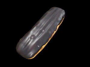 Chocolate Eclair 3D Model