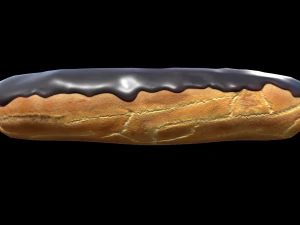 Chocolate Eclair 3D Model