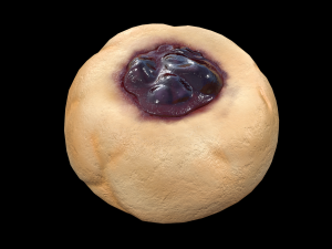 CranberryThumbprintCookie 3Dモデル