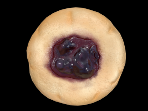 CranberryThumbprintCookie 3D Модель