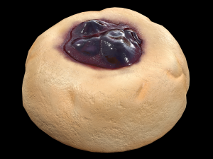 CranberryThumbprintCookie 3D Модель