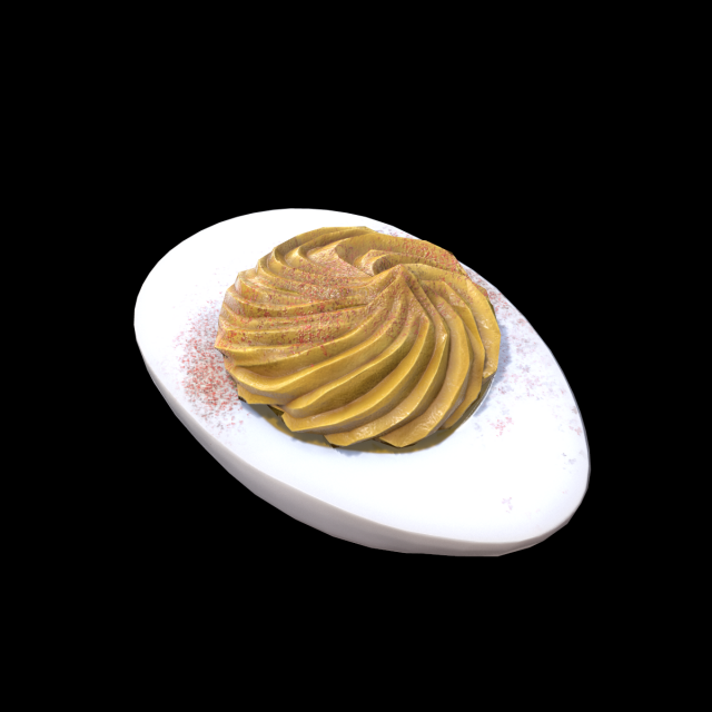 Egg Cumin 3D 模型 .c4d .max .obj .3ds .fbx .stl .blend
