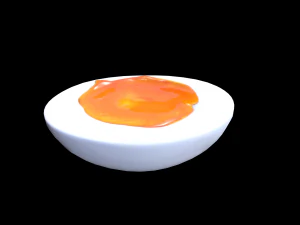Oeuf mi-cuit Modèle 3D