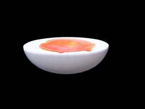 Egg Halfboiled Modelo 3D