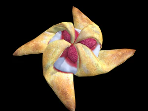Raspberry Pastry 3D Model