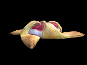 Raspberry Pastry 3D Model