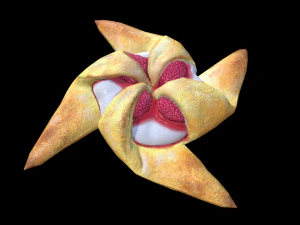 Raspberry Pastry 3D Model