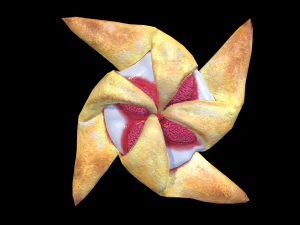 Raspberry Pastry 3D Model